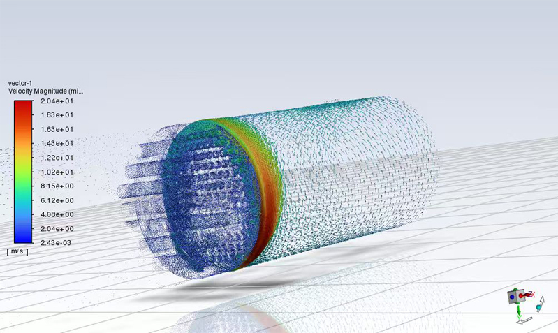 Single-arm Carbon Nanotube CVD Furnace Temperature Simulation Diagram Single-arm Carbon Nanotube CVD Furnace Temperature Simulation Diagram